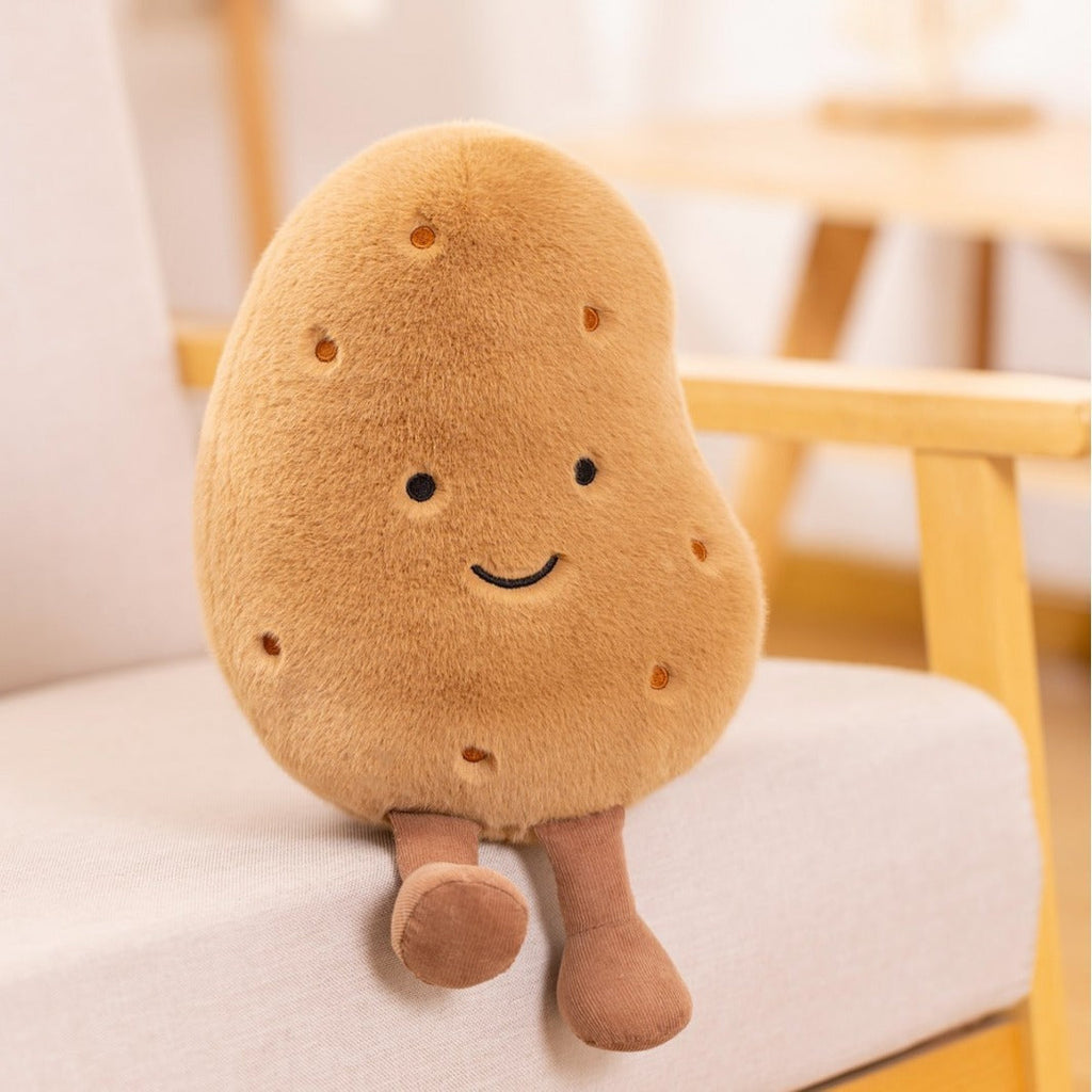 Plush Potato and Cucumber Toy - Cute Childrens Gift South Bay Evans General Store