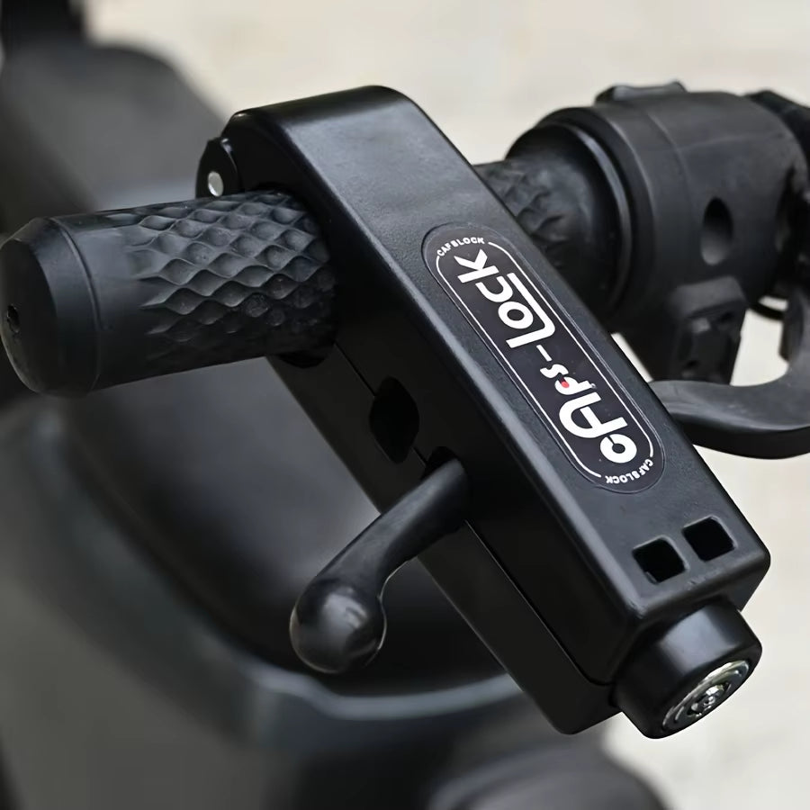 Mini Electric Vehicle Bike Anti-Theft Lock Set - Bicycle Brake Handlebar Grip Cycling Horn Throttle Lock for Scooter Motorcycle