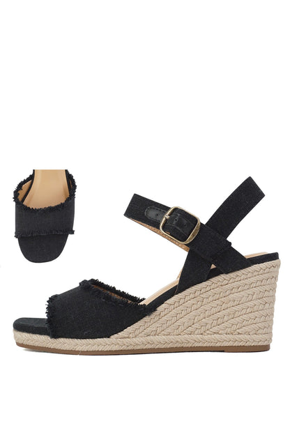 Mid Espadrille Open Toe Wedge South Bay Evans General Store