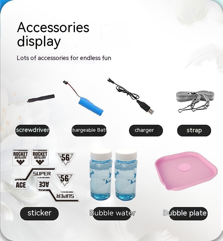 Bubble Machine 68-hole Large Size Children's Birthday Gifts CJDropshipping