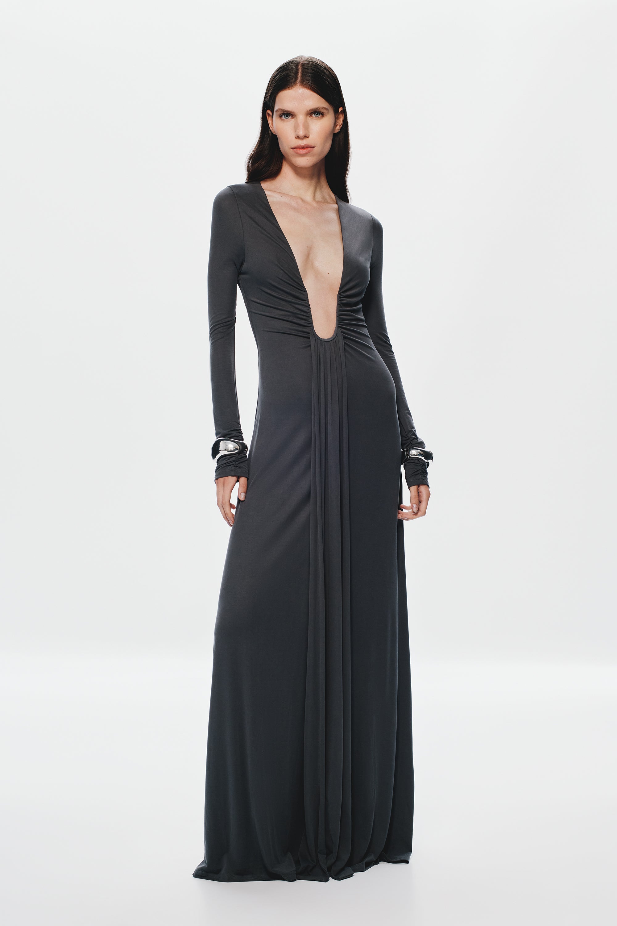 THE 'JENNIFER' LONG SLEEVE CUPRO DRESS South Bay Evans General Store