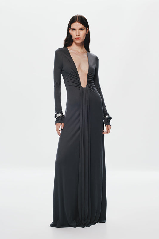 THE 'JENNIFER' LONG SLEEVE CUPRO DRESS South Bay Evans General Store