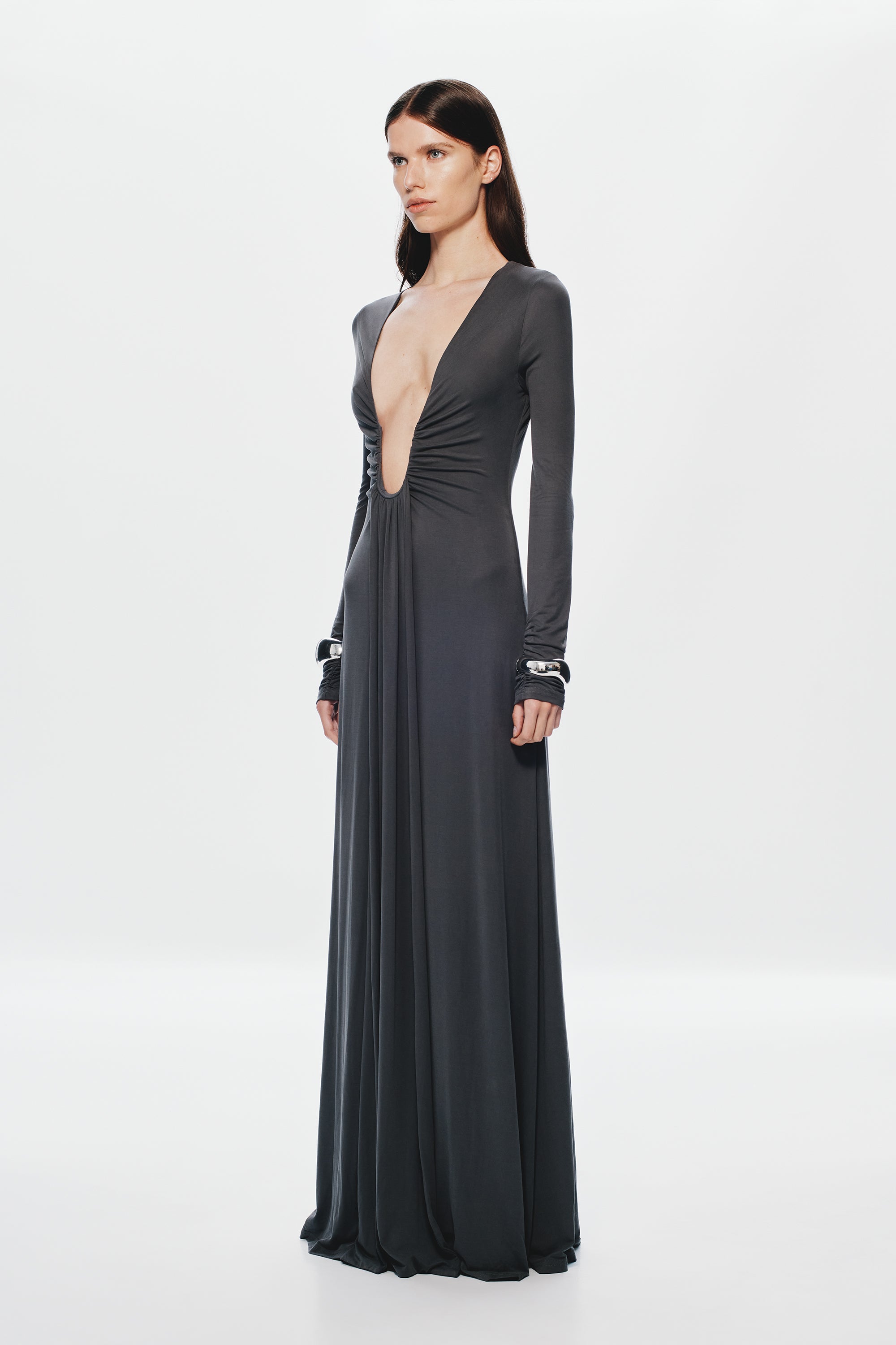 THE 'JENNIFER' LONG SLEEVE CUPRO DRESS South Bay Evans General Store