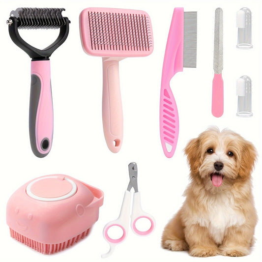 8-piece Dog Beauty Tools Self-Cleaning Sets Shop1104370011 Store