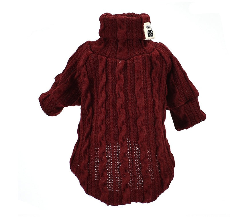 Dog Sweater Turtleneck Solid Color Dogs Clothes Warm Cotton For Puppy Small Medium Dogs Sweatshirt Jacket Chihuahua Teddy South Bay Evans General Store