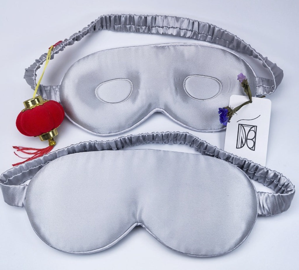 Shading And Ventilation Skin-friendly Mulberry Silk Stereo Eye Mask