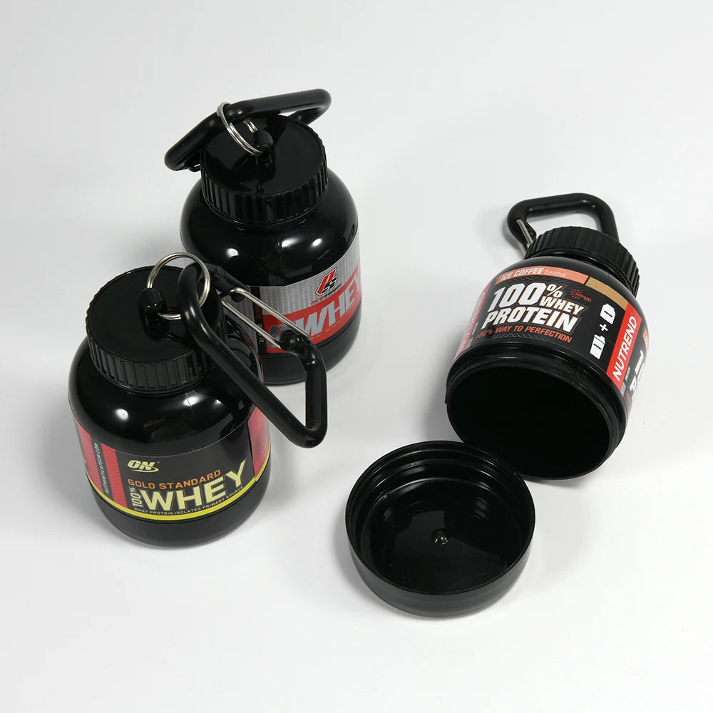 Mini Portable Protein Powder Key Chain