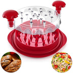 2025 Upgraded Chicken Shredder Tool Twist, Visible Meat Shredder Machine for Chicken Breast Beef Pork, No-Slip Strip & Ergonomic Handle, BPA Free