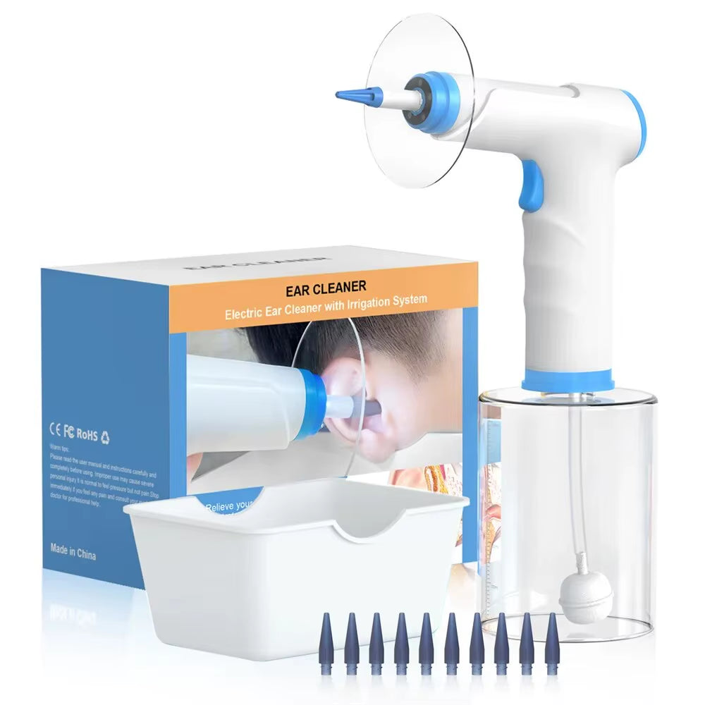 Ear Wax Cleaner Earwax Removal Water Powered Ear Cleaner Water Resistant Ear Cleaner Earwax Removal Kit with Ear Washer 4 Mode