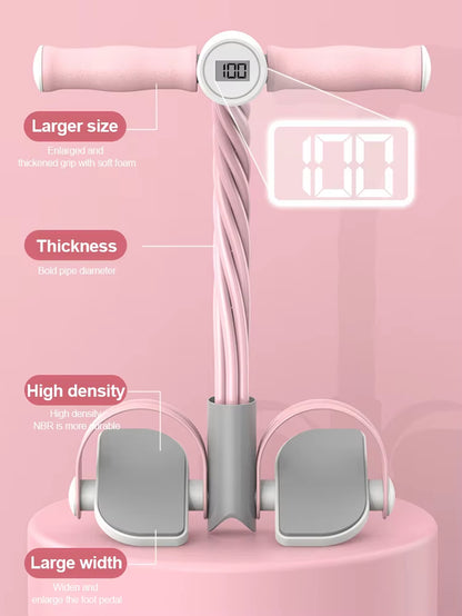 Resistance Bands 4/6-Tube Yoga Pedal Puller Resistance Band Elastic Pull Rope Fitness Equipment for Abdomen Waist Arm Training