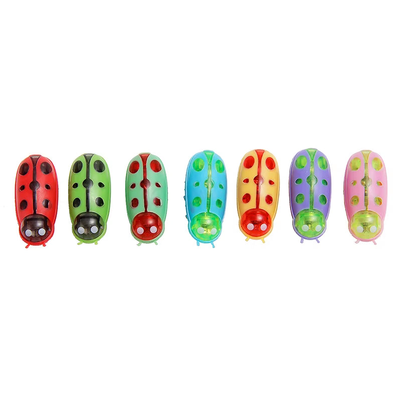 Pet Interactive Electric Bug Cat Escape Obstacle Automatic Flip Toy Battery Operated Vibration Pet Beetle Playing Toy