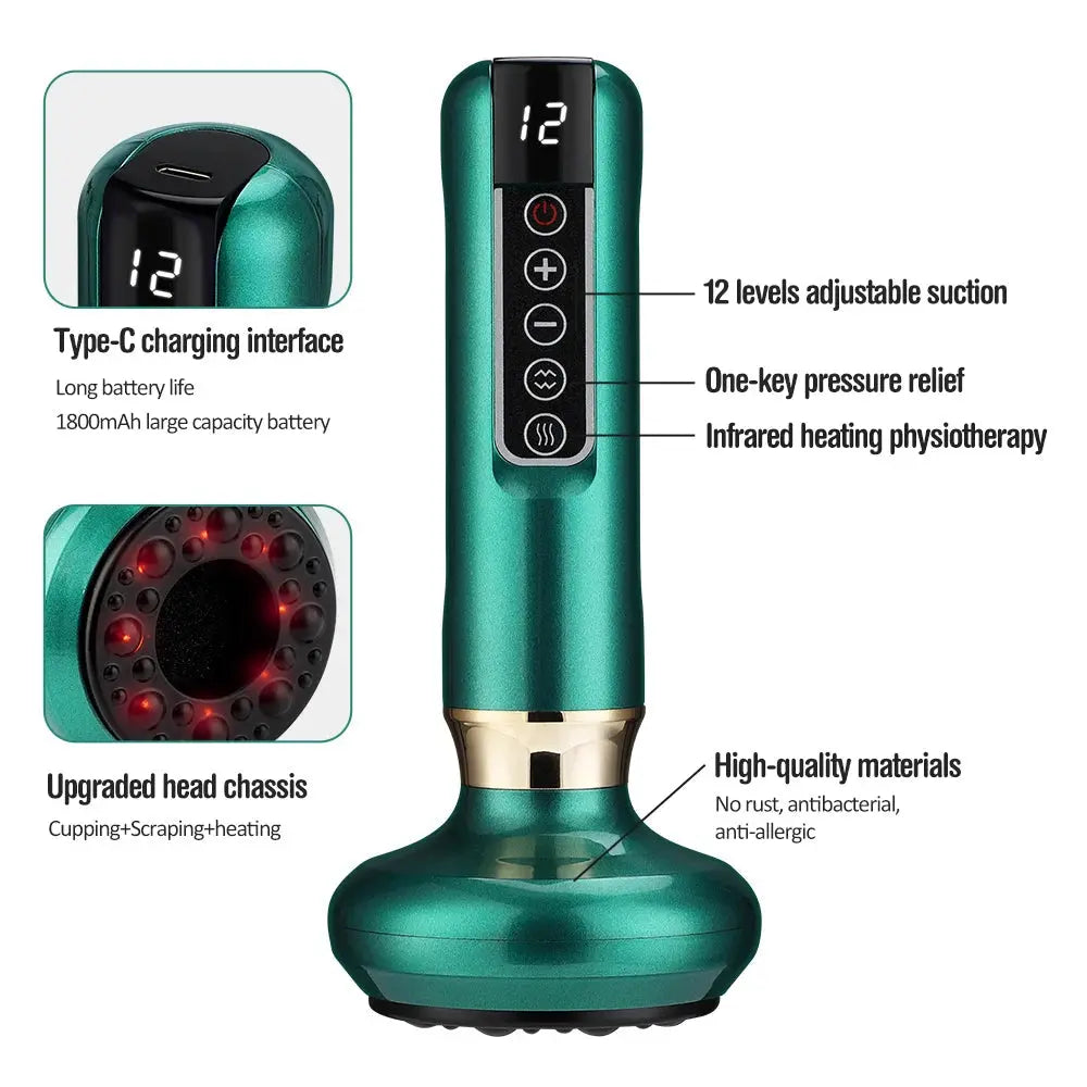 Smart cupping therapy device - Electric cupping therapy massager - Cupping massage for back pain Amenos Dropshipping Store