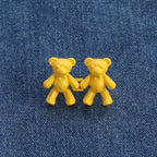 2Pcs Adjustable Jean Buttons Pins Cute Bear Pants Button Pins No Sew and Tools Instant Pant Waist Tightener for Loose Jeans