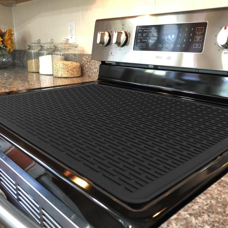 【Tik Tok Top Seller】Heat Resistant Silicone Stove Cover Mat& Utensils, Non-Slip Stove Protector, 2024 Kitchen Gadgets,Gifts for Mo,Winter Gift Heat Resistant Heat Resistant Handheld Kitchen Accessory Top Mat Silicone Non-Slip Stove Protector Mat