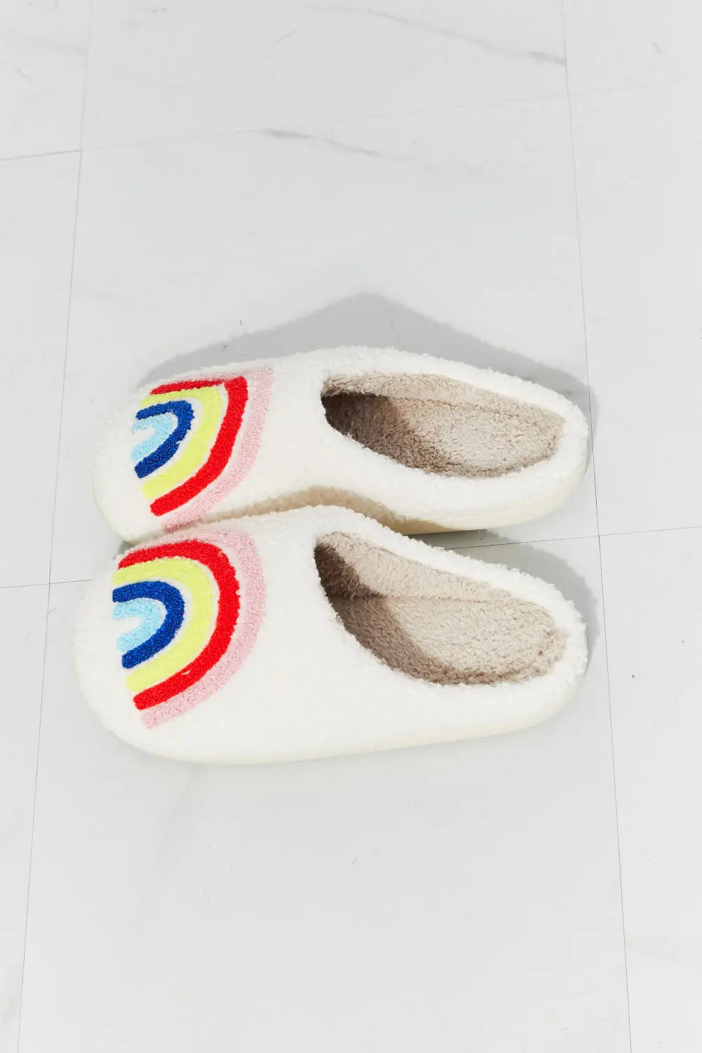 MMShoes Pantufla de Felpa Arcoíris