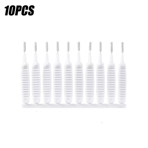 10-500PCS Shower Cleaning Brush Bathroom Micro Nylon Brush Nozzle Anti-Blocking Cleaning Tools Bathroom Accessories