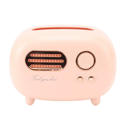 Vintage Radio Tissue Box Super Technology Retro Radio Tissue Box Plastic Multifunctional Beautiful for Bathroom for Kitchen