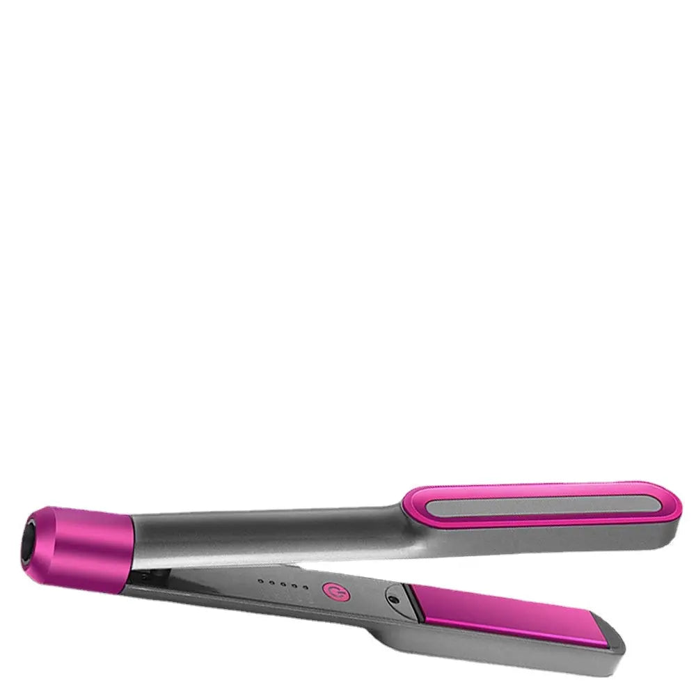 Professional Hair Iron For Thick  2 In 1  Straightener Styling Tools Maroon Asteria