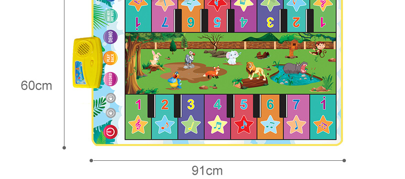 Children's Early Childhood Education Animal Piano Mat Multifunctional Music Blanket Toy CJDropshipping