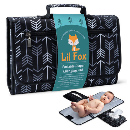 Oxford Black Portable Baby Changing Pad Appletree Kids Store