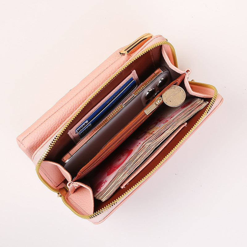 Embroidered Flower Phone Crossbody Bag with Lock - Shoulder Wallet HYX Fashion Life Store