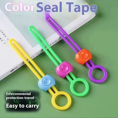 Color Sealing Rope Binding Kitchen Food Fresh-Keeping Sealing Clip Multi-Functional Cable Organizer Creative Tying Rope Binding