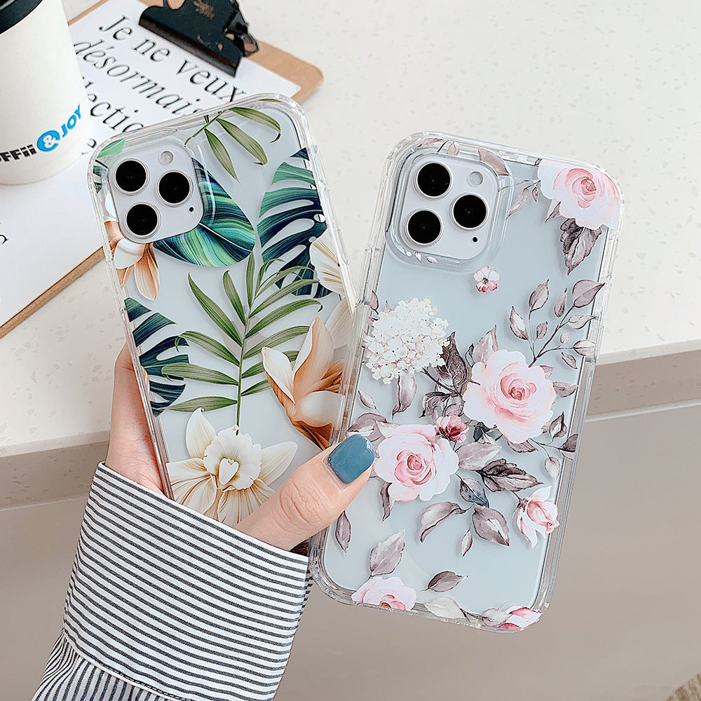 Banana Leaf Watercolor Flowers Are Suitable For Protecting Mobile Phone Cases CJDropshipping