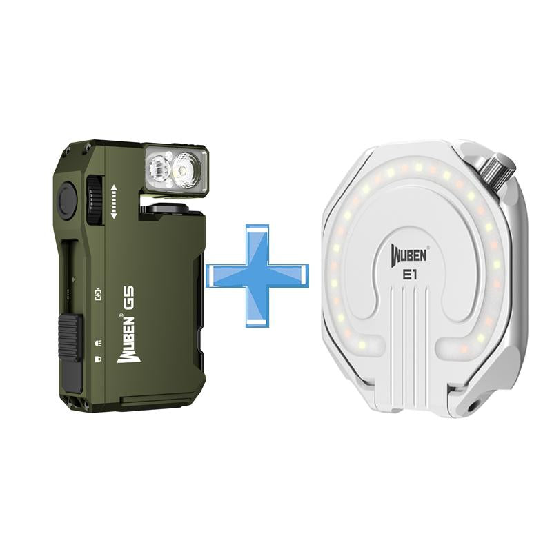 【Debut Product】Wuben G5 Pocket-Sized LED Light - 400LM Brightness, USB-C, Magnetic Clip, Great for Gear Bag, Repairs, Backpacking