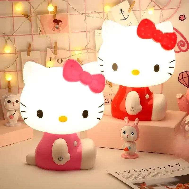 Kitty Kawaii Bow Bow LED Night Lamp Bevi - Fun Store