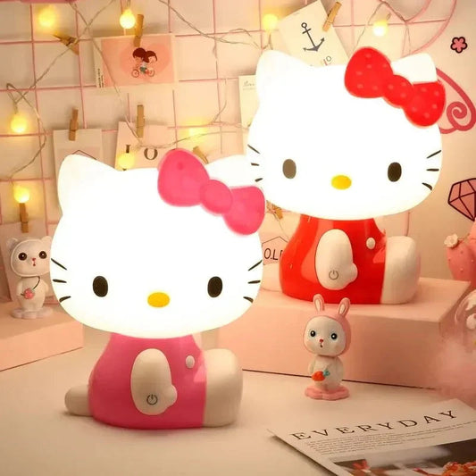 Kitty Kawaii Bow Bow LED Night Lamp Bevi - Fun Store