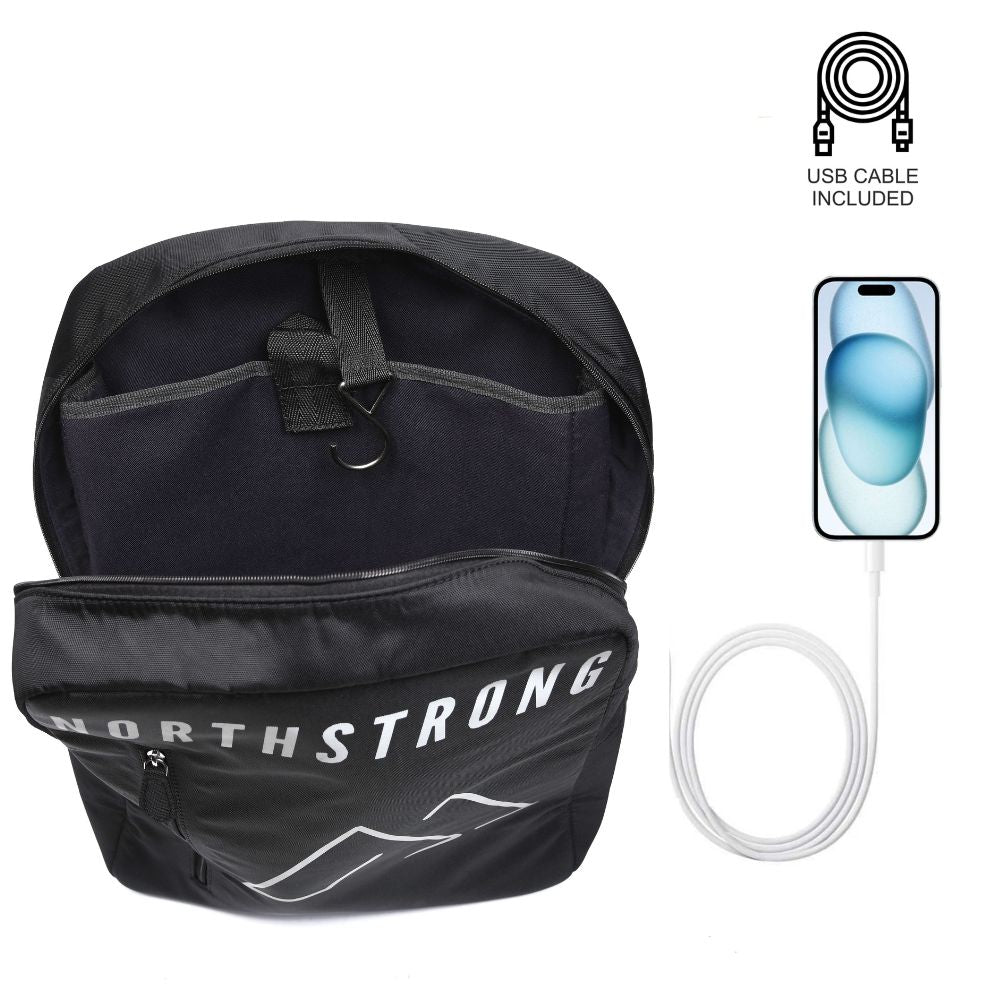 North Strong Pickleball Backpack Usb Charging Port Black Shop1104637986 Store