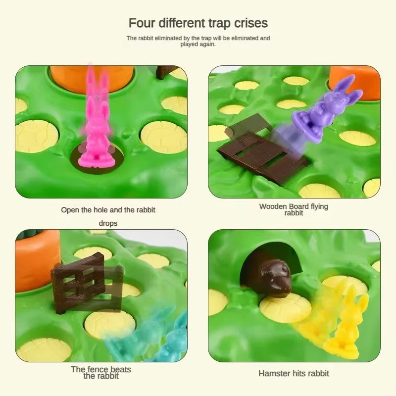 New Rabbit Trap Puzzle Toy Children'S Dual Play Multiplayer Board Game Competition Parent Child Interactive Strategy Game