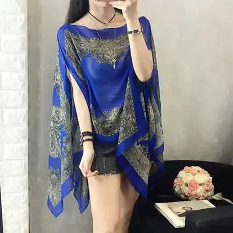 Woman Fashion Beach Dress Blouses Sun Protection Cardigan Summer Beach Holiday Cardigan Women Long Blouses Tops
