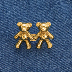 2Pcs Adjustable Jean Buttons Pins Cute Bear Pants Button Pins No Sew and Tools Instant Pant Waist Tightener for Loose Jeans