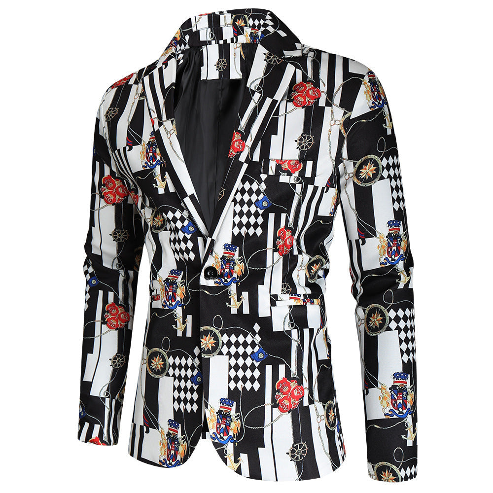 Christmas 3D Printed Suit For Men Handsome men&#39;s Clothing Store