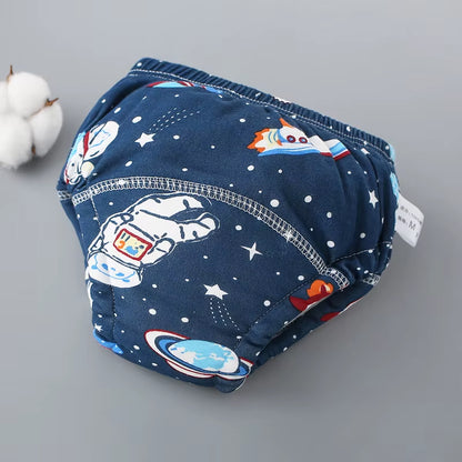 Newborn Training Pants Baby Shorts Print Color Washable Underwear Boy Girl Cloth Diaper Reusable Nappies Infant Stuff
