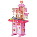 Christmas Gift VEVOR Kitchen Playset Kids Pretend Cooking Play Toy 48 Piece Accessories CJDropshipping