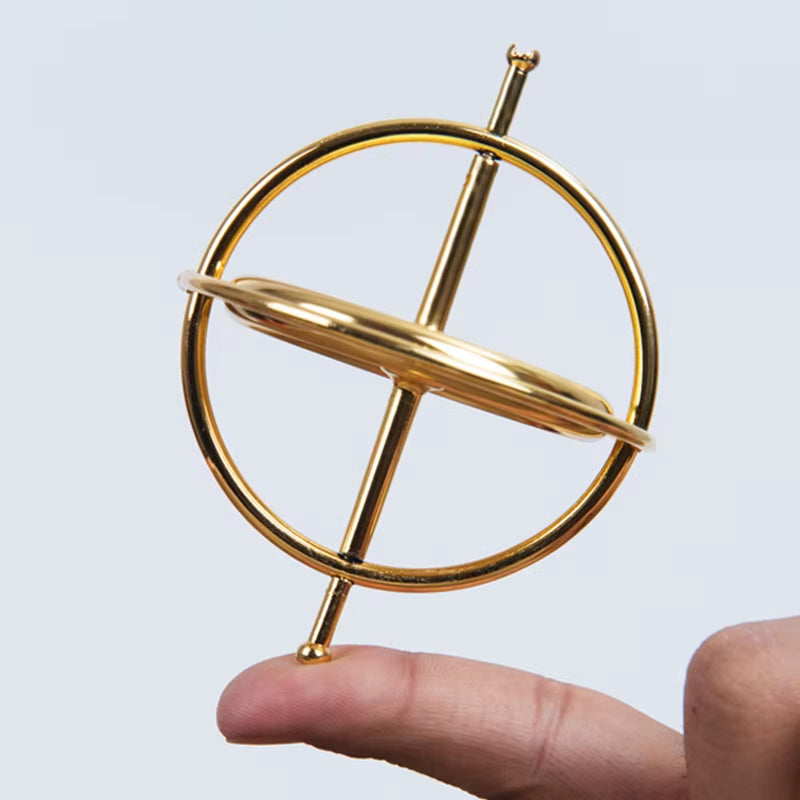 Self-Balancing Gyroscope Anti-Gravity Decompression Educational Toy Colorful Finger Gyroscope Birthday Christmas Gift for Kids