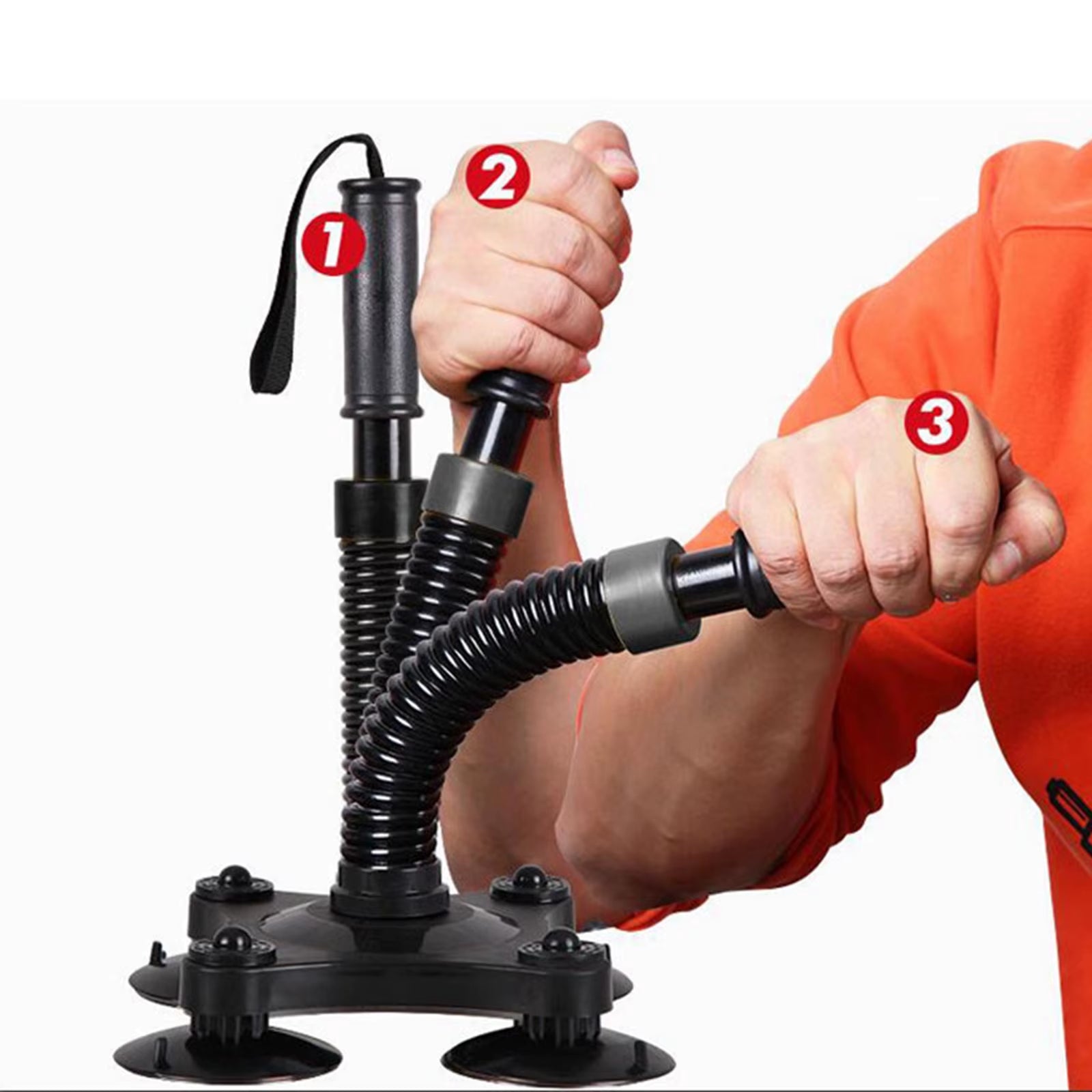 Arm Wrestling Trainer 4 Suction Cup Heavy Duty Forearm Trainer Wrist Muscle Developer Exercise Grips Strength Fitness Equipment