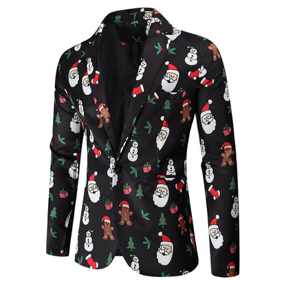 Christmas 3D Printed Suit For Men Handsome men&#39;s Clothing Store