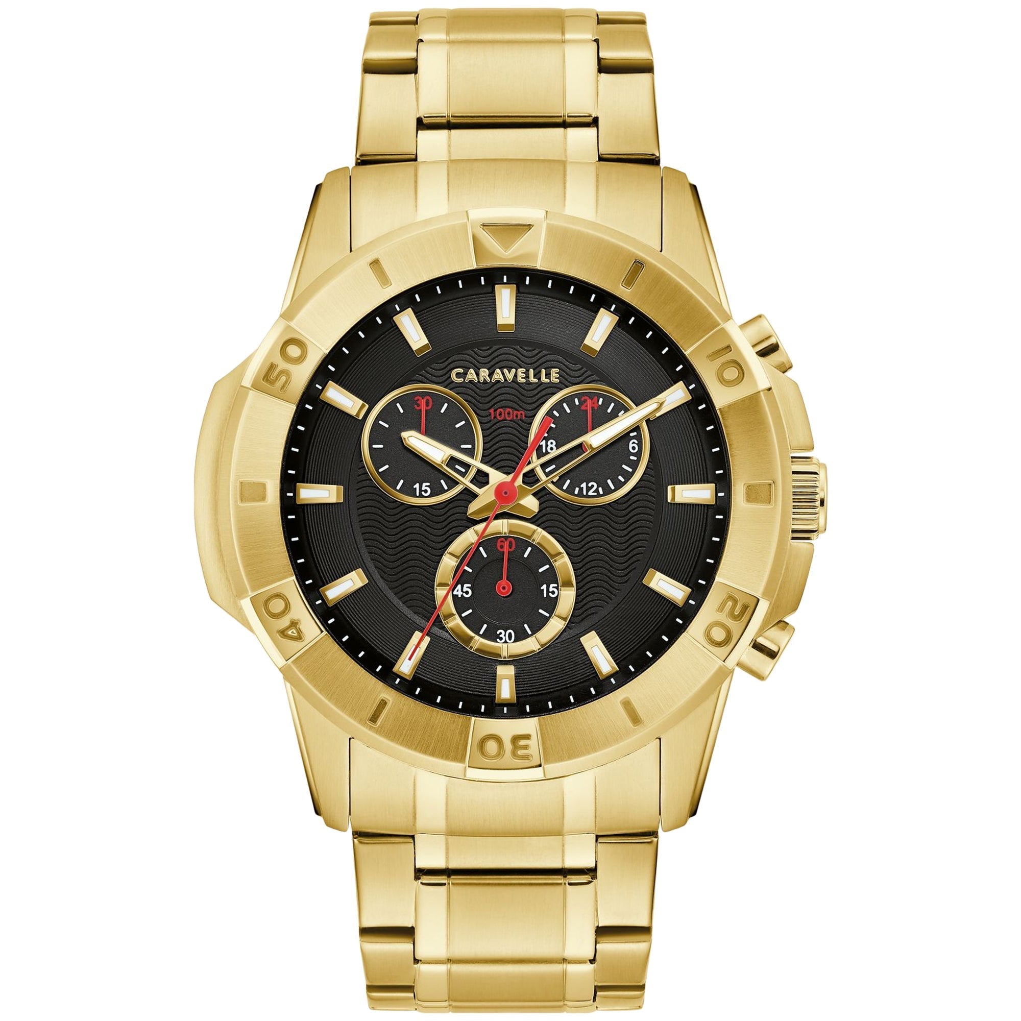Caravelle Men's Aqualuxx Black Dial Watch - 44B127 Shop1103883493 Store