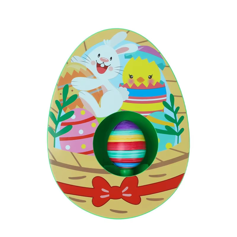 Easter Egg Decorating Kit Diy Graffiti Electric Rotating Machine with Rabbit Egg Painting Machine Lights Music Painter