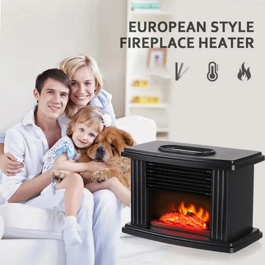Electric Fireplace Heater LED Flame Effect Stove Maroon Asteria