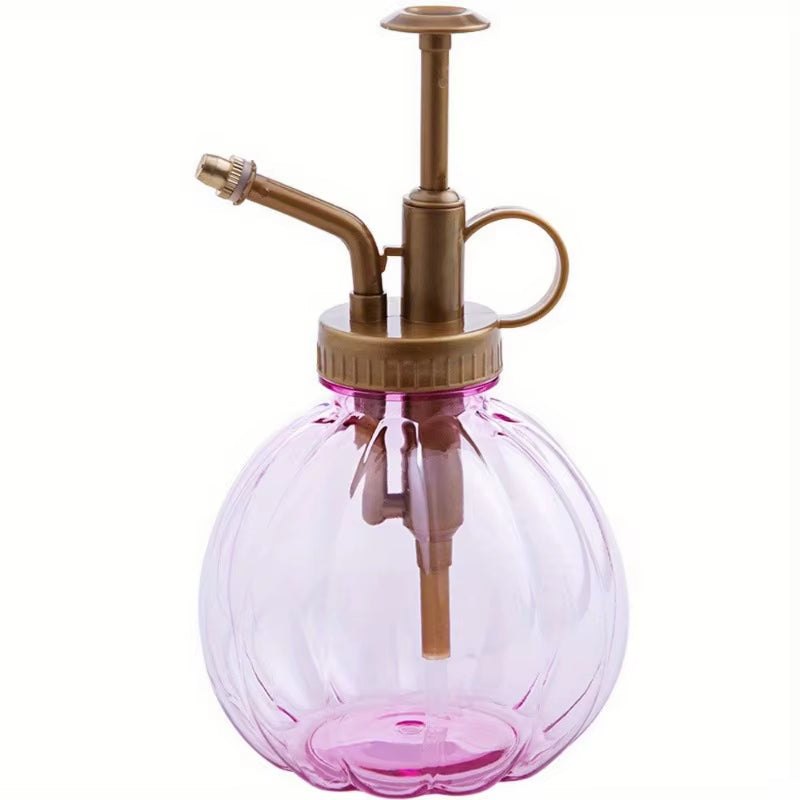 Creative Plastic Pumpkin Shape Succulent Flower Raising Vintage Colorful Sprinkler Pot Gardening Press Garden Sprayer Decor