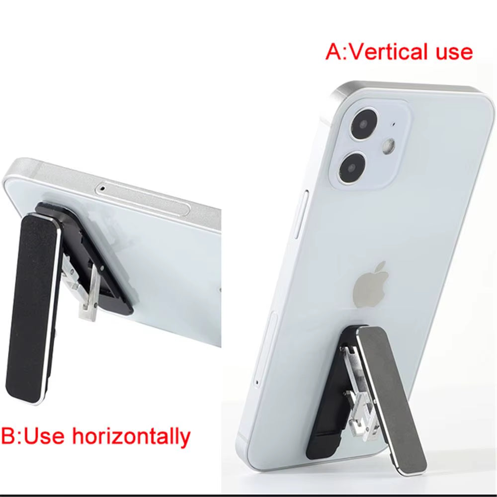 Mini Invisible Portable Foldable Mobile Phone Stand Aluminum Alloy Desktop Mount Material Holder Adjustable Angle