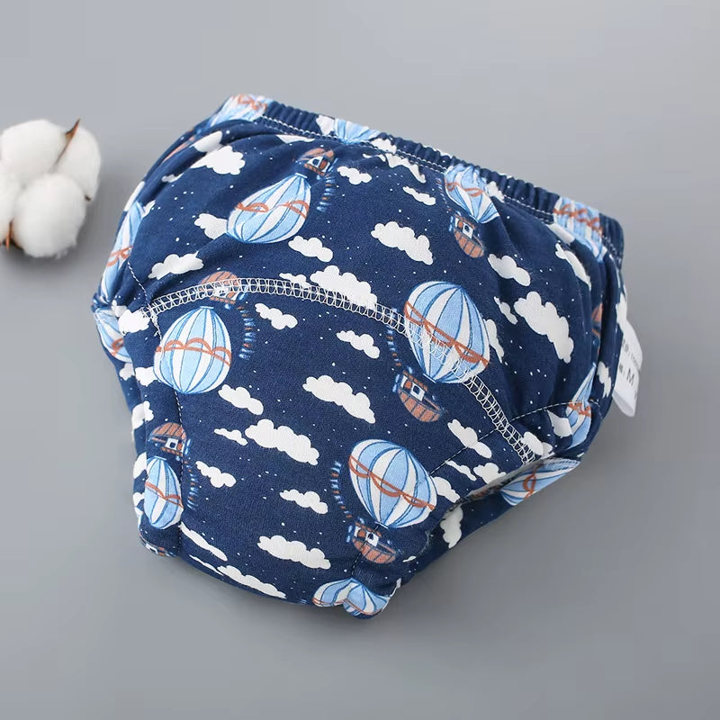 Newborn Training Pants Baby Shorts Print Color Washable Underwear Boy Girl Cloth Diaper Reusable Nappies Infant Stuff