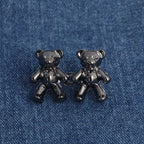 2Pcs Adjustable Jean Buttons Pins Cute Bear Pants Button Pins No Sew and Tools Instant Pant Waist Tightener for Loose Jeans