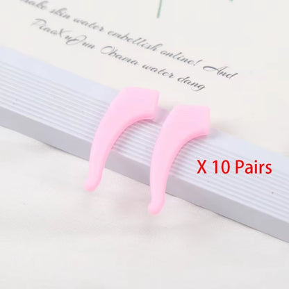 20PCS Silicone Anti-Slip Ear Grip Glasses Eyeglasses Leg Ear Hook Stopper Bracket Fastener Temple Tip Eyewear Holder Accessories