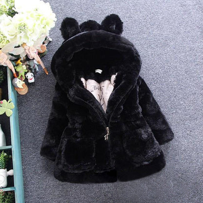 A girl's fur coat for autumn and winter Shop1103877975 Store