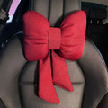 Bowknot Pillows Car Seat Neck Rest Pillow,Car Headrest Neck Cushion Pillows,Pink Car Accessories for Women